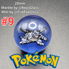 Load image into Gallery viewer, 20mm Keys Glass Milli Marbles