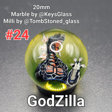 Load image into Gallery viewer, 20mm Keys Glass Milli Marbles