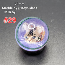 Load image into Gallery viewer, 20mm Keys Glass Milli Marbles