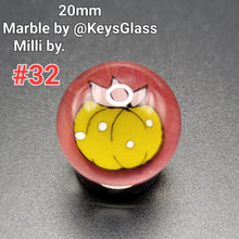 Load image into Gallery viewer, 20mm Keys Glass Milli Marbles