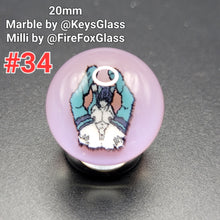 Load image into Gallery viewer, 20mm Keys Glass Milli Marbles