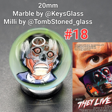 Load image into Gallery viewer, 20mm Keys Glass Milli Marbles