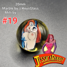 Load image into Gallery viewer, 20mm Keys Glass Milli Marbles