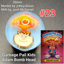 Load image into Gallery viewer, 20mm Keys Glass Milli Marbles