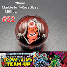 Load image into Gallery viewer, 20mm Keys Glass Milli Marbles