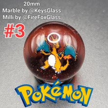 Load image into Gallery viewer, 20mm Keys Glass Milli Marbles