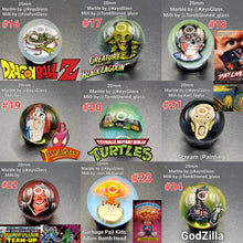 Load image into Gallery viewer, 20mm Keys Glass Milli Marbles